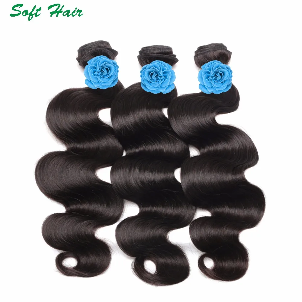 wet and wavy queen hair malaysian virgin human hair bundles body wave 3