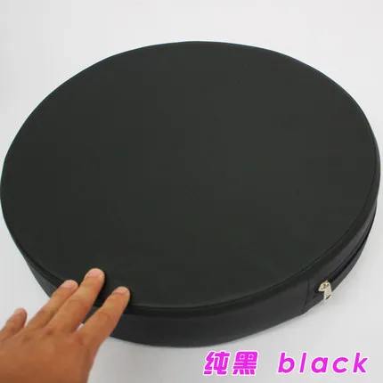 black Custimize кожа круглый губка Подушки весло футон Подушки диван Подушки PA Йога Коврики - Цвет: black