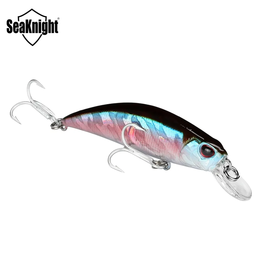 SeaKnight Minnow SK040 приманка для рыбалки 1 шт. 9,5 г 70 мм/2.76in Jerkbait 3D глаза VMC крючки тонущие жесткая рипбейт