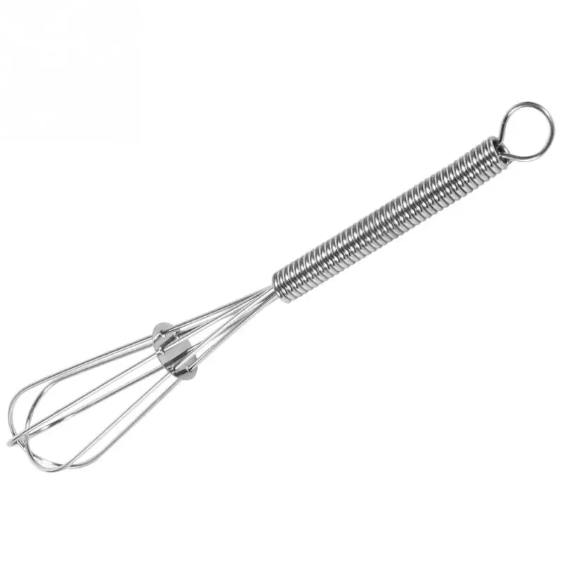 Белый Newhandhed венчики для взбивания яиц из нержавеющей стали миксер Eggbeater инструмент для приготовления пищи - Цвет: Белый