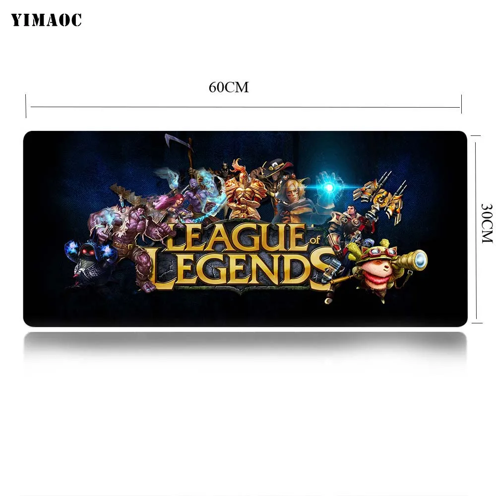 YIMAOC League Of Legends Teemo коврик для Мыши Компьютерный коврик для мыши Противоскользящий коврик для игровой мыши из натурального каучука 30x60 см - Цвет: MP3 30x60cm