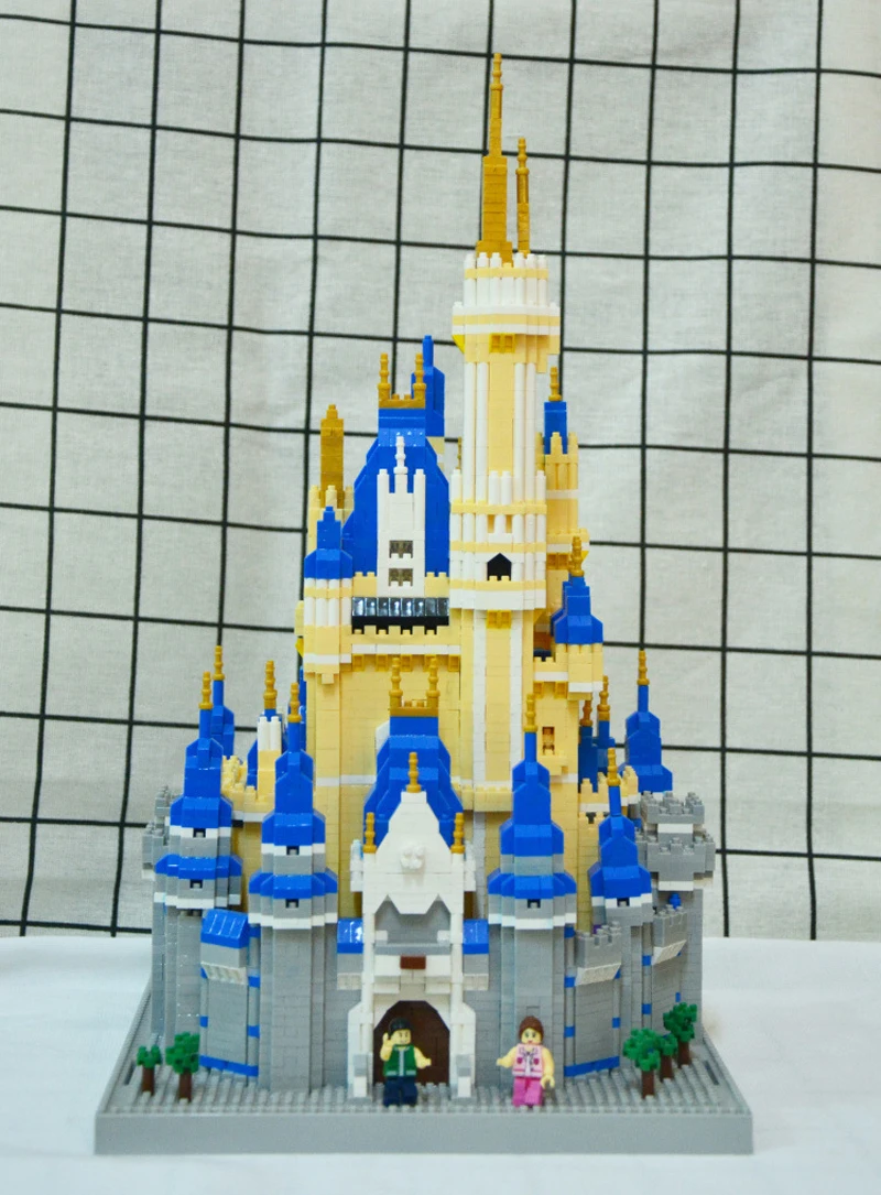 Balody Architecture Tower of Yellow Crane DIY Mini Diamond Blocks Building Toy