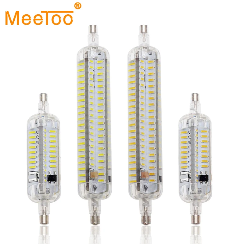 R7S Светодиодная лампа 78 мм 118 SMD 4014 лампада J78 J118 220-240 в 360 градусов полное освещение