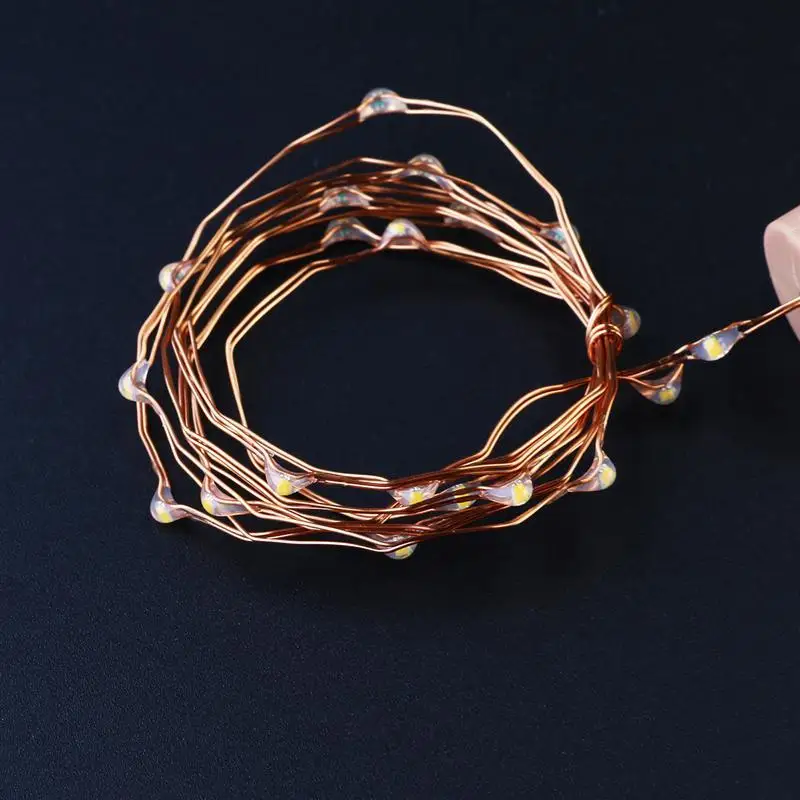 6 шт. 1 м светодиодный Медный провод, Строка Фея светильники для Стекло Craft бутылки Новый год/Рождество/Валентина Свадебные украшения