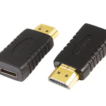 50 шт./лот Мужчина HDMI к Мини конвертер HDMI Женский адаптер переходник разъем F/M HD ТВ позолоченные конвертер