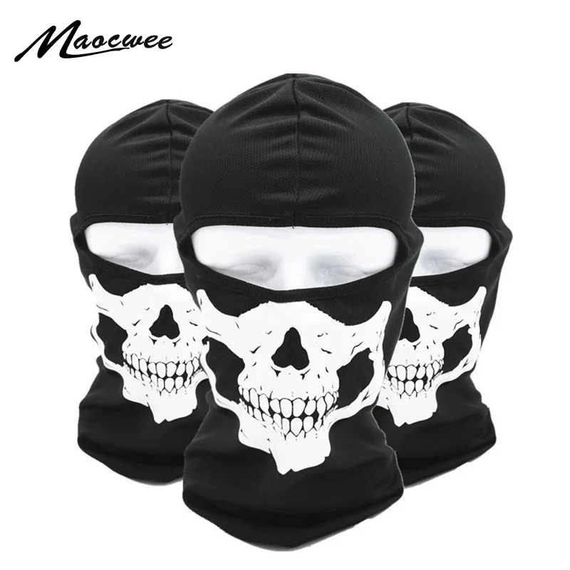 Buy MAOCWEE Balaclava Windproof Motorcycle Skull Mask Women Men's winter caps