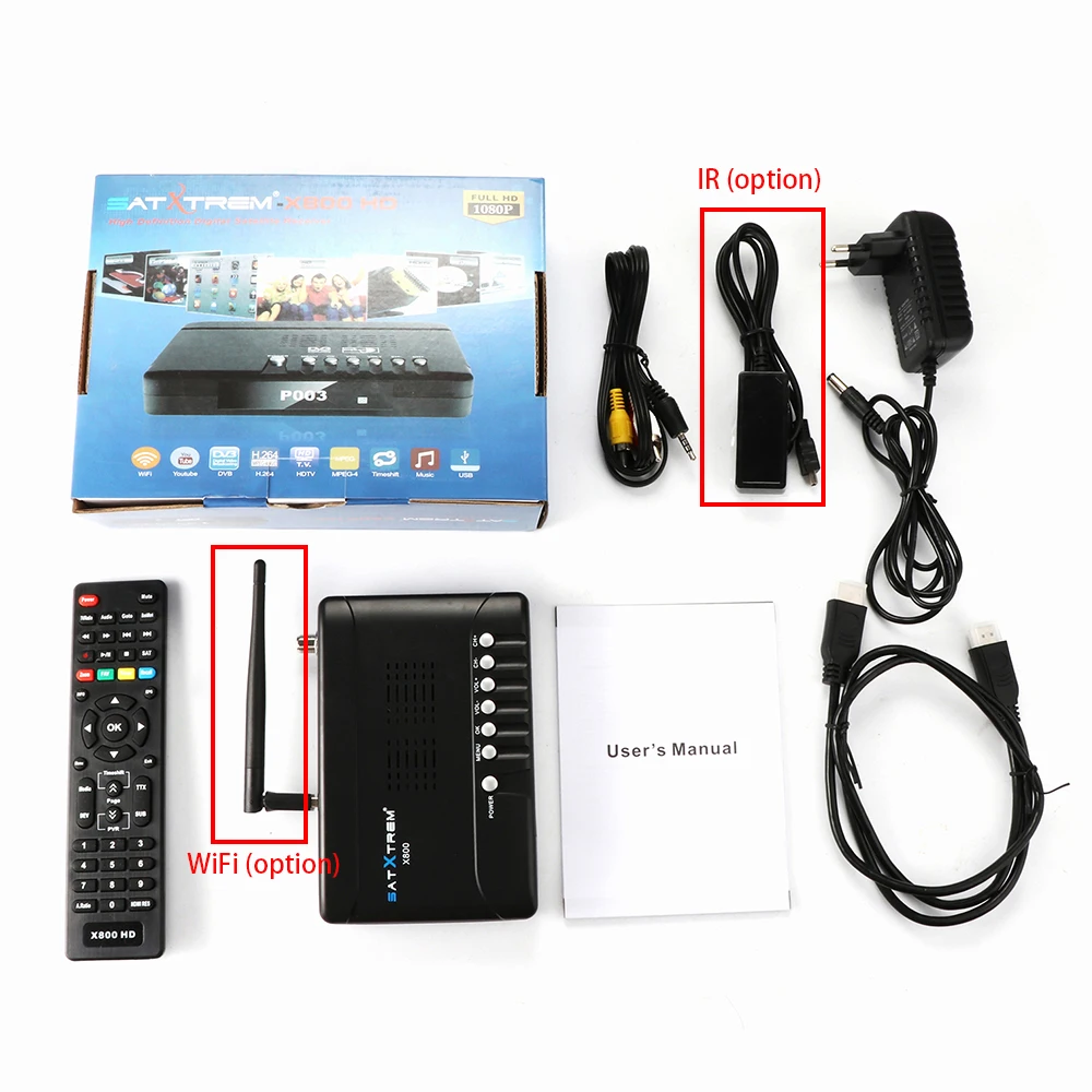 Satxtrem X800 HD Интеллектуальный спутниковый приемник цифровой DVB S2 Поддержка 1080P PVR USB WiFi Dollby AC3 Cccam приемник ТВ