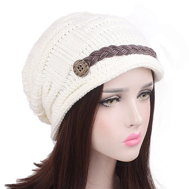 12 шт./лот SINGYOU вязаная шапочка Skullies шапка осень зима теплая шапка для женщин шапочка в стиле кэжуал одноцветная женская шапка