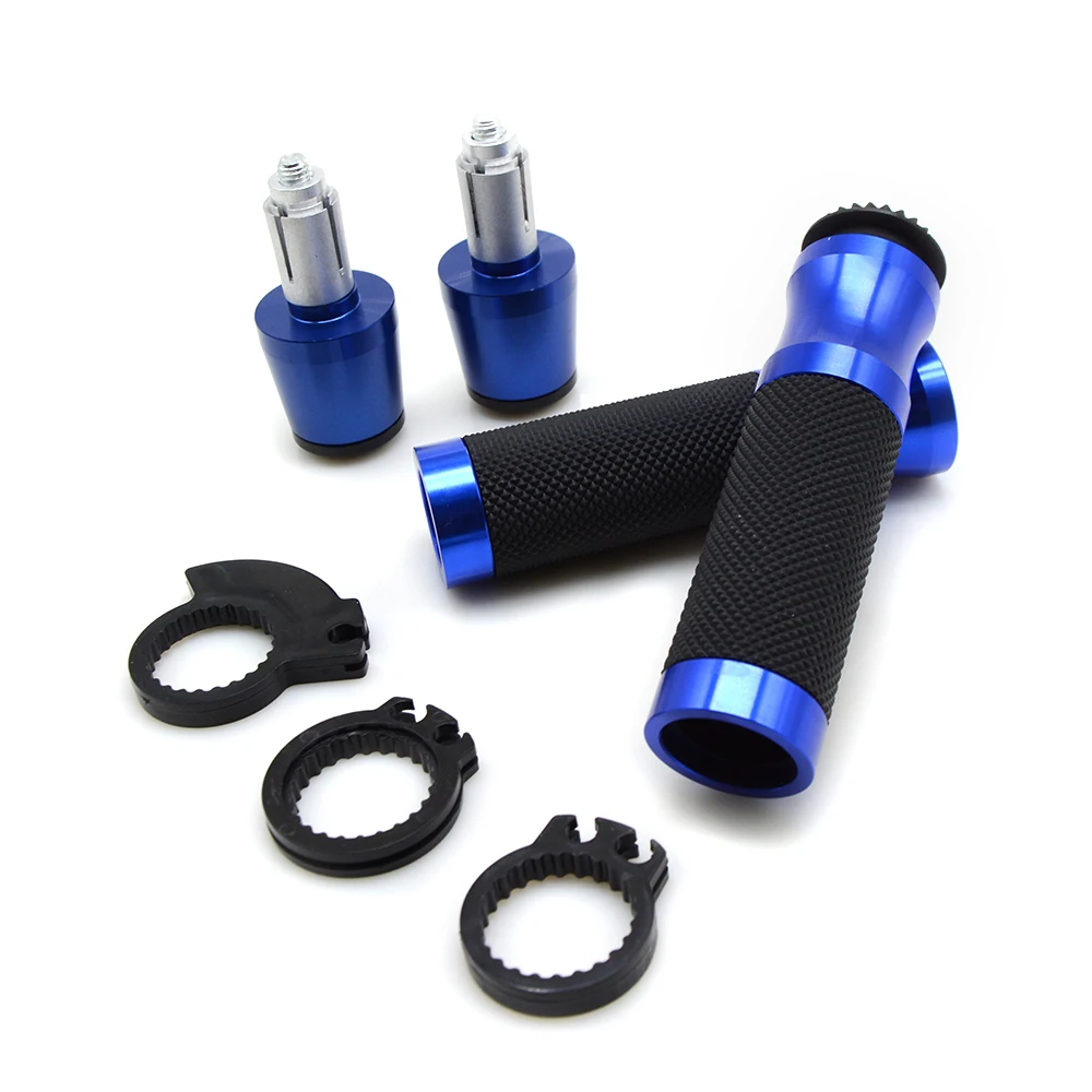22 мм мотоцикл; питбайк ручной рукоятки «Грипсы» наконечники велосипедного руля Мотокросс для SUZUKI DRZ400S DRZ400SM DR250R DR250S 250SB LTZ400/450 sv 650 - Цвет: 22MM Blue