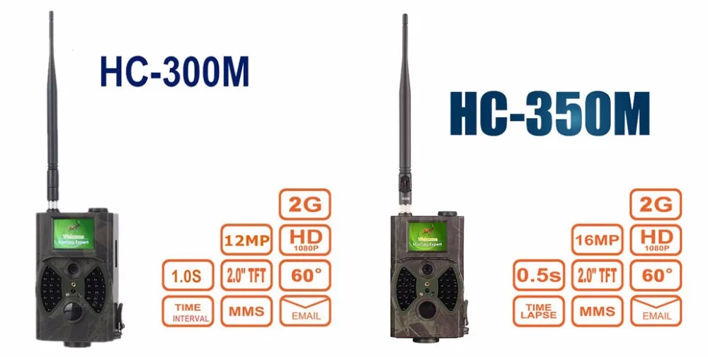Infravermelha do E-mail da Câmera Gprs da Trilha da Caça Noturna para Armadilhas Animais da Foto Câmera Selvagem Gprs 16mp 1080 p Hc300m Visão Mms Gsm Hc350m 2 hc350m gprs 16mp 1080 p hc300m visão