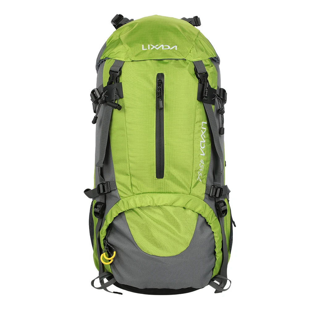 Lixada 50L велосипедные спортивные рюкзаки сумка Большая водонепроницаемая дорожные сумки и рюкзаки мужские нейлоновые походные рюкзаки - Цвет: Green