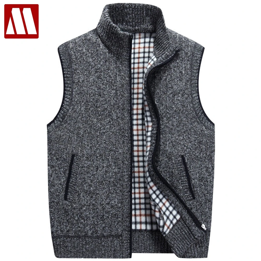 Мужской зимний шерстяной свитер пальто мужская модель куртка Трикотажный жилет