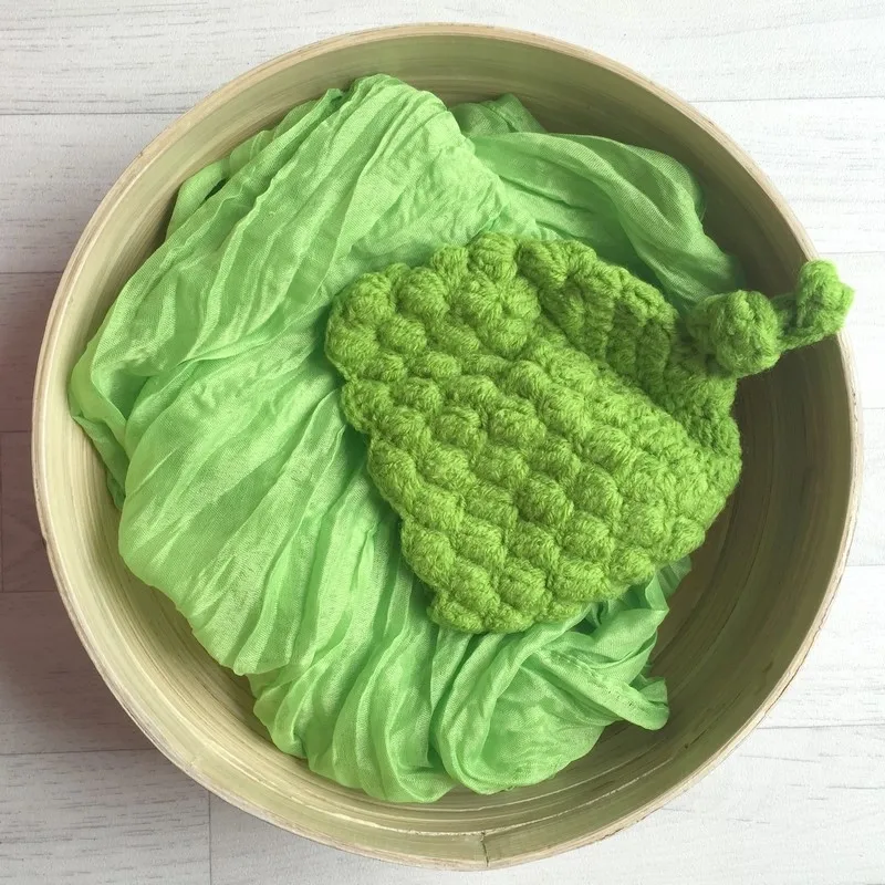 vert-set-wrap-coton-bonnet-seance-photo-nouveaux-nes-ref22