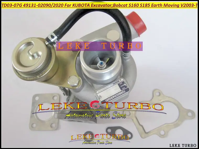 TD03-07G 49131-02090 49131-02020 1J403-17013 Turbo Turbocharger For KUBOTA Excavator For Bobcat S160 S185 Earth Moving V2003-T (1)