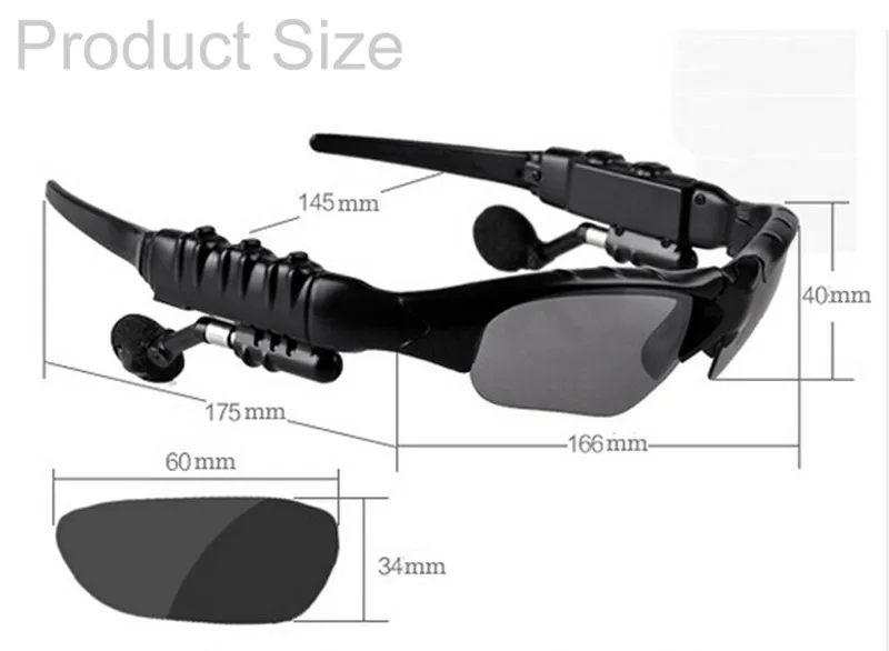 Bluetooth солнцезащитные очки гарнитура наружные очки наушники музыка с mi c стерео беспроводные наушники для iPhone samsung xiaomi mi 4 5