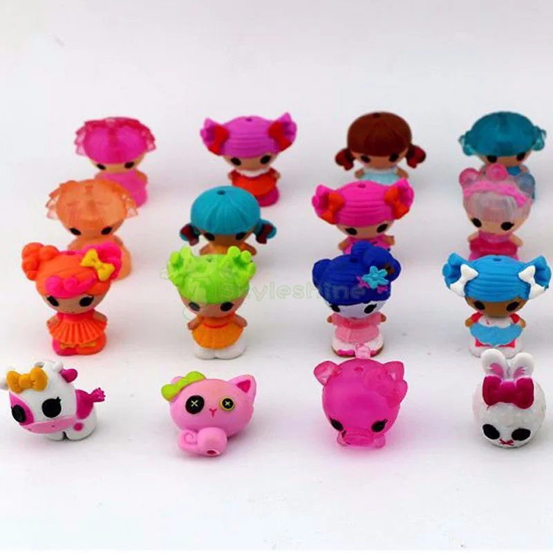 Skyleshine 100 шт./лот супер мини куклы Lalaloopsy и аксессуары игровой дом игрушки экшн Коллекция фигурка девушки Brinquedo S1279