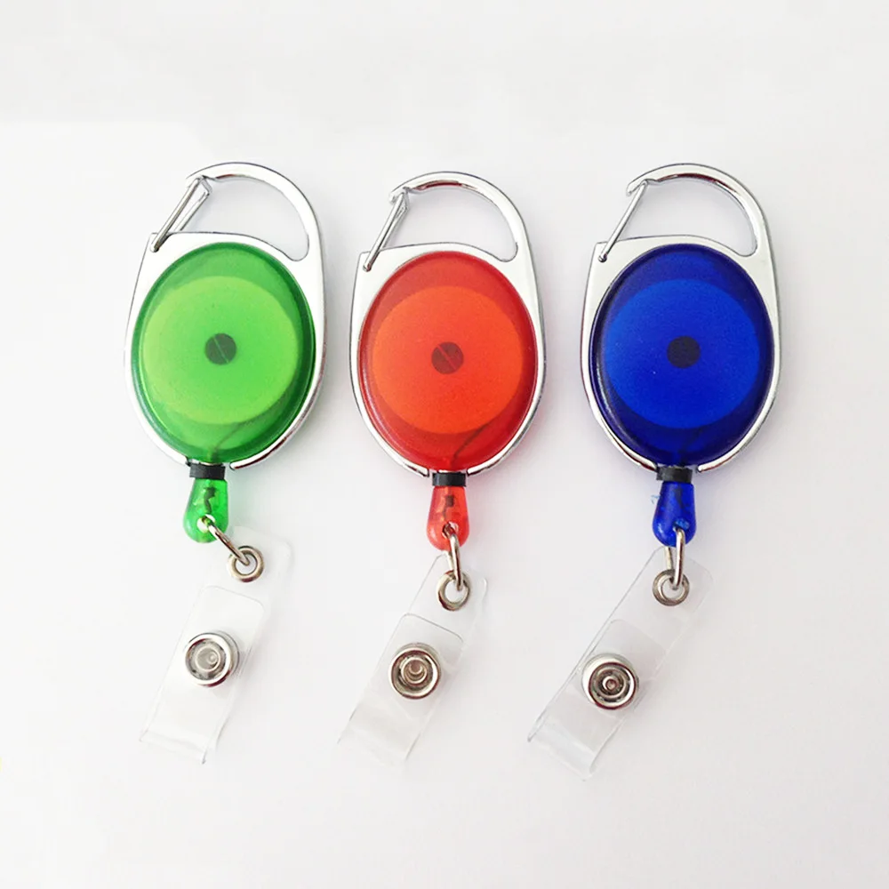 

Retractable Pull Key Ring ID Badge Reel Holder Tag ID Card Holder Nurse Badge Holder Key Chain Clips Kawaii Stationary Papeleria