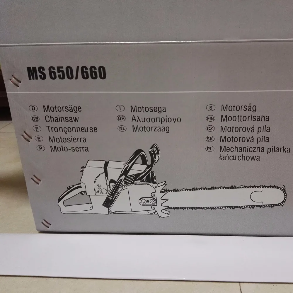 MS660 цепная пила бензопила с 3" легированной направляющей и пильной цепью