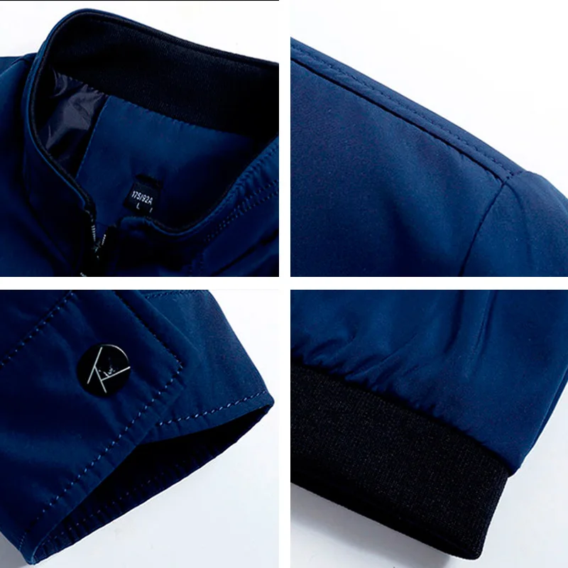 2019Summer Polyester Men Streetwear Jacket Classic High Quality Brand Windbreak Male Fashion Thin Business Outwear Coat M-3XL