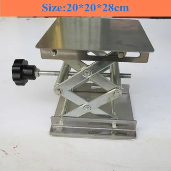 

Stainless steel Small lifting platform Manual lift Tables 20x20x28cm