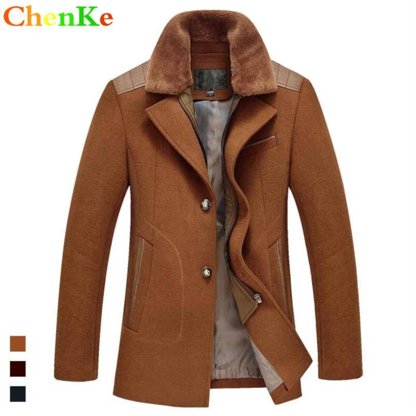 ChenKe/мужская одежда из шерсти и смесей; коллекция года; зимнее длинное пальто; Повседневная куртка; кашемировый Блейзер; пальто; модное манто hombre