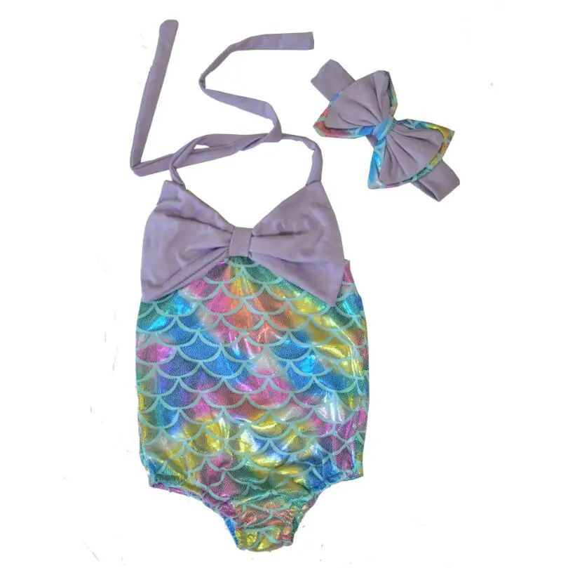 Buy 4 designs girls swimsuit Bathing Suit Swimsuit Swimming Suit+Hair band