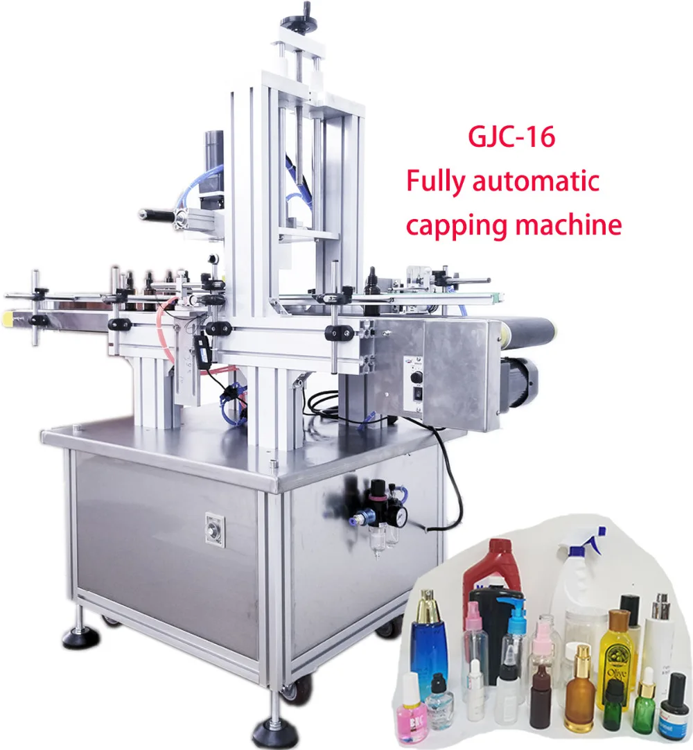Новейшая полностью GJC-16 машина для очистки крышки, распылитель крышки бутылки, машина для завинчивания крышки насоса, крышка бутылки для посыпания(110 В/220 В