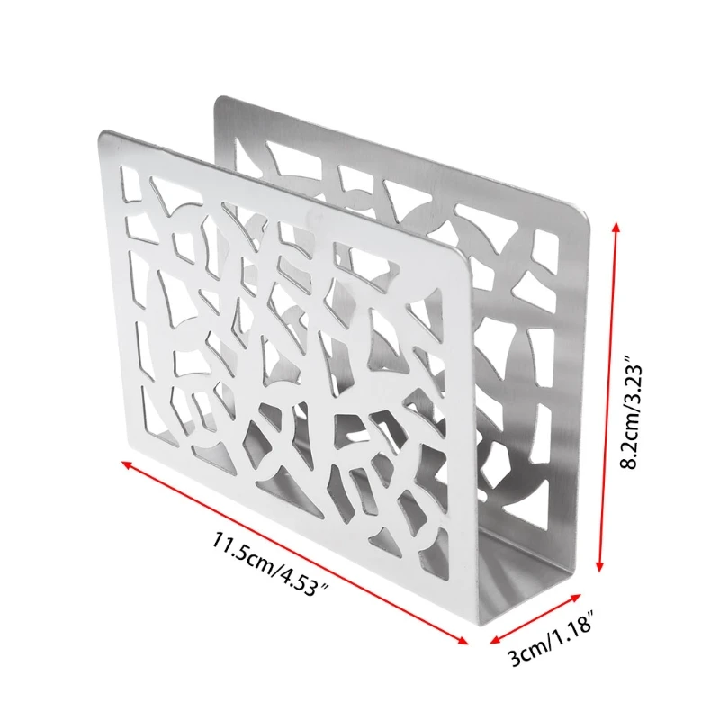 Нержавеющая сталь стойка для салфеток тканевый держатель для столовых приборов полая конструкция Настольный Декор