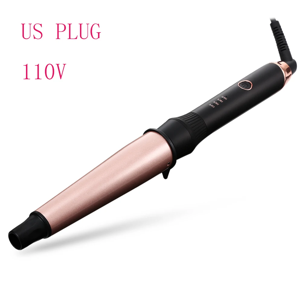 US PLUG Щипцы для завивки палочка Турмалин керамический электрический прибор для завивки волос инструмент для укладки - Цвет: US PLUG