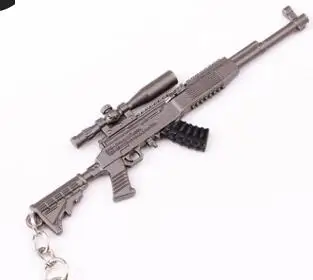 Игра PUBG брелок Playerunknown Battlefield косплей реквизит брелок llaveros 98K AWM Мини Подвеска для фанатов 10 см игрушечный пистолет подарки - Цвет: 07