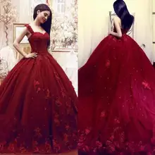 Милое 16 платьев со съемными бретелями кружевная Апликация платье для бала-маскарада пышные платья наряд для выпускного Vestido De 15 Anos