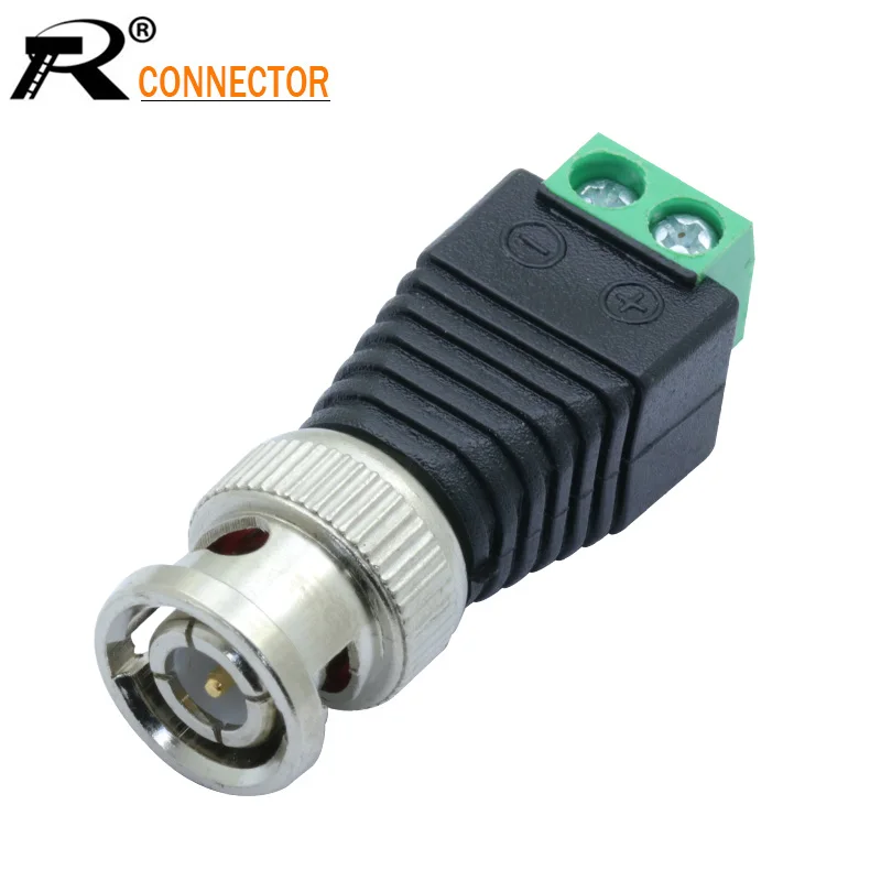 

3PCS Mini Coax BNC Connector UTP Video Balun Connector BNC Plug DC Adapter For CCTV Surveillance Camera CCTV system