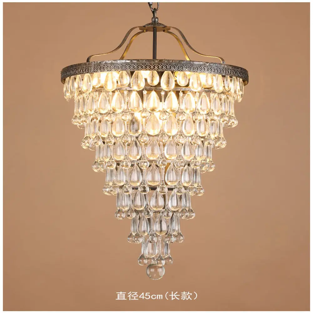 Современные E27 LED Хрустальная Люстра Droplight висит кулон лампа светильник Освещение коридор Главная Спальня читальный зал Декор
