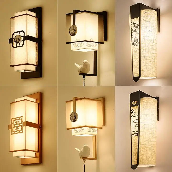 Modern new wall lamp hotel bedroom bedside lamp living room aisle