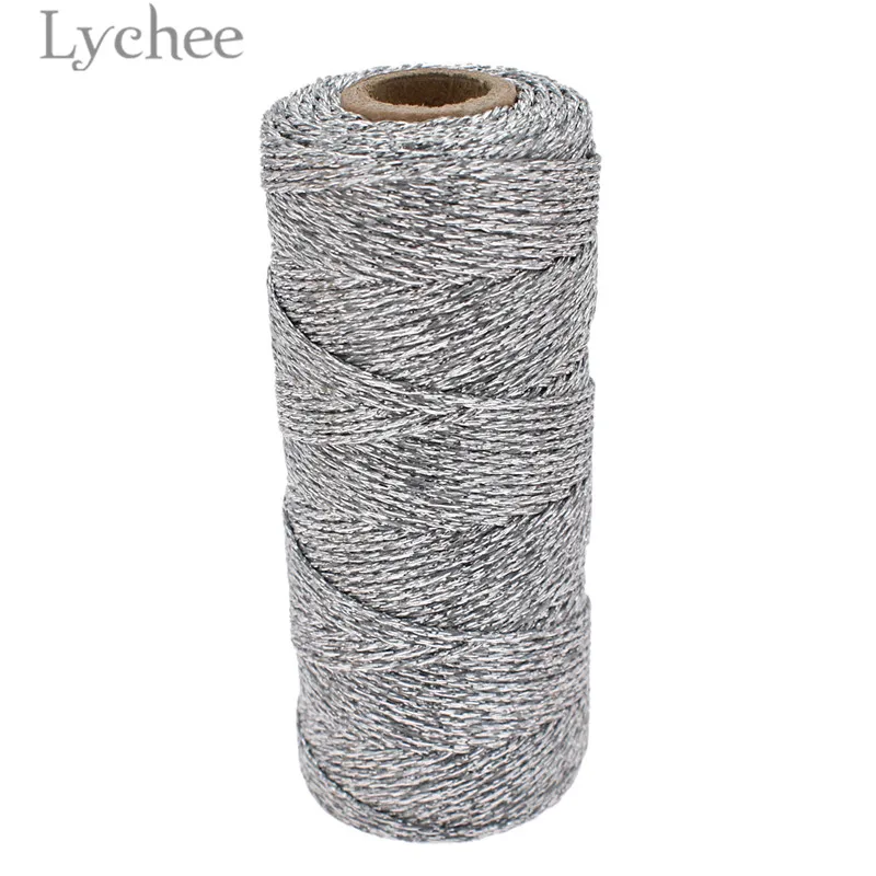 Lychee 100 м металлическая скручивающаяся нить для шитья, нить высокого качества для шитья, Швейные аксессуары, нить для упаковки