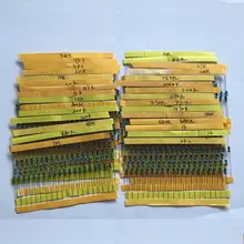 600 Pcs = 30 values * 20pcs Each Value Metal Film Resistor pack 1/4W 1% assorted Kit Set