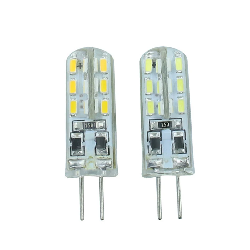 SXZM 10 шт. G4 SMD3014 светодиодный свет 24 шт. светодиодный s DC12V/AC220V белый/теплый белый с мягкой кремния, CE, RoHS