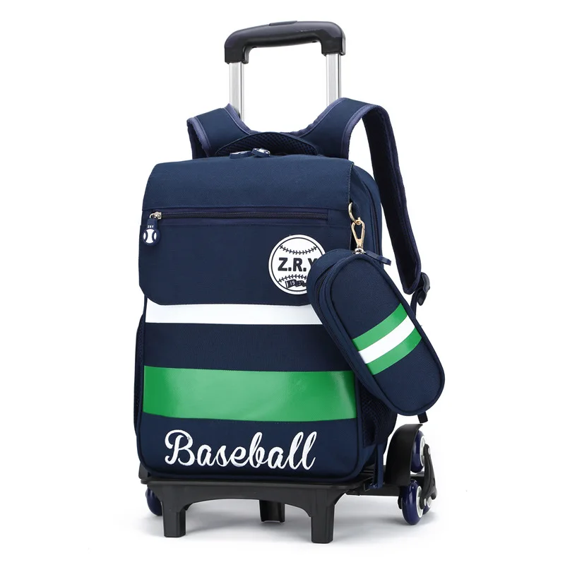 

Girls 3 Wheels Climb Stairs Trolley Bags Kids Wheeled Backpack Bag boys Primary School Satchel Children Travel Luggage mochila