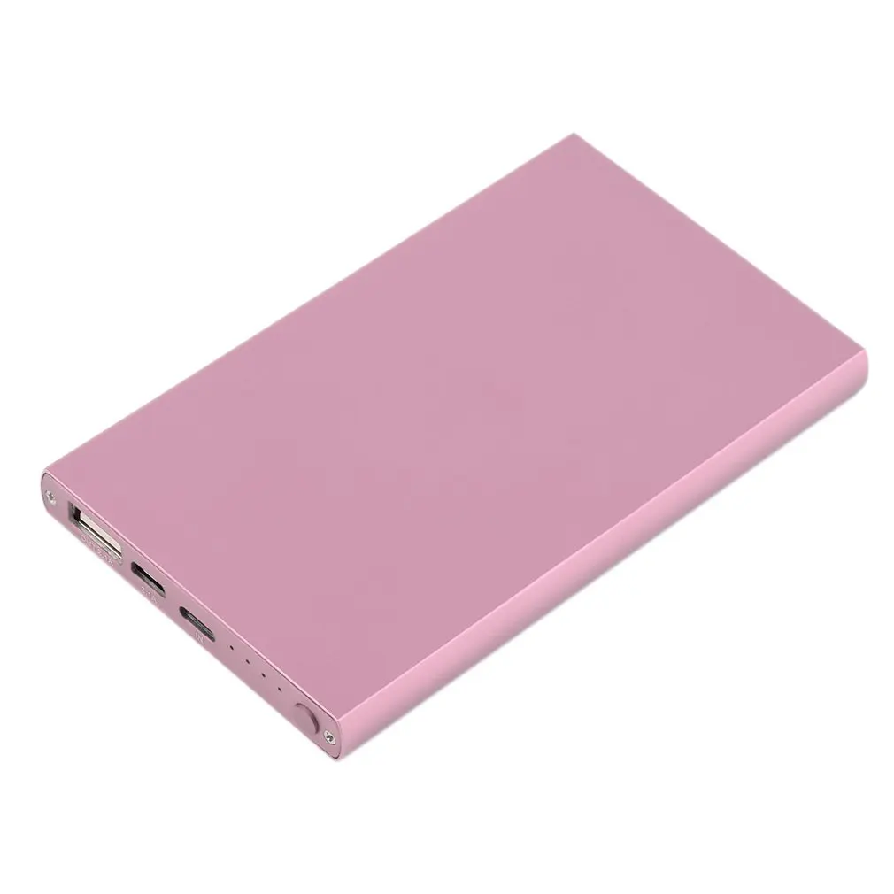 5000 мАч usb type C Quick Charge power Bank Внешняя батарея Портативное зарядное устройство изысканно разработанный прочный