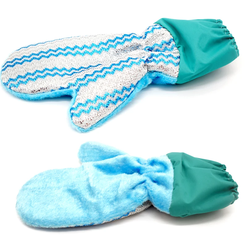 Coussin 1 шт водонепроницаемые масляные перчатки для мытья посуды волшебное обеззараживание натуральное древесное волокно чистая Мойка Посуды для кухни
