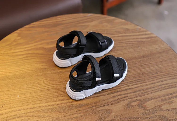 COZULMA/Детские летние пляжные сандалии для мальчика крючки для девочек и петля классические сандалии обувь детская нескользящая резиновая подошва обувь Размер 26-36