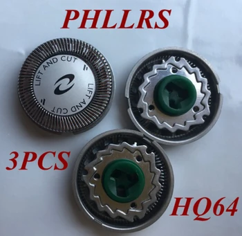 

3pcs HQ64 Replace Head razor blade for philips shaver HQ54 HQ7360 HQ7390 HQ7110 HQ7120 HQ7140 PT710 PT715 PT725 PT720 HQ600