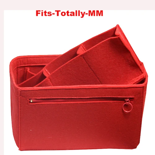 Totally-MM Подходит для Neverfull MM PM GM Speedy фетровая вставка сумка органайзер сумка в сумку Сумочка Кошелек Органайзер со съемным средним отделением - Цвет: Totally-MM