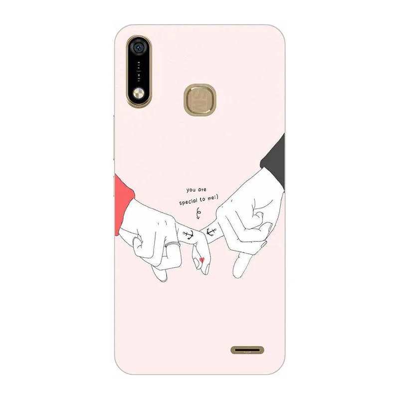Мягкий силиконовый чехол для телефона s для Infinix Hot 7 Pro X625B X624C Hot7 X624 6," чехол с принтом розовый волк милый узор Funda Para - Цвет: A185