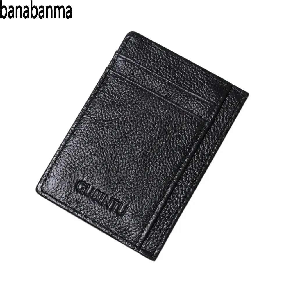 Banabanma Men Wallet Concise Hardwearing Leather Portable Bus Card Bag Wallets and Purses Fashion Wallet Men Coin Purses ZK40