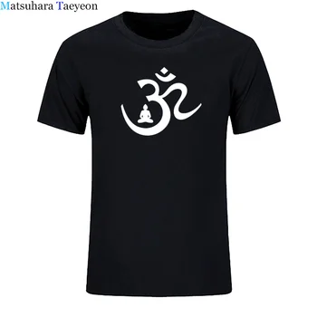 

T Shirt Men OM Symbol Buddha Meditation Buddhism Print Casual Short Sleeve Tee Tops Summer Brand Clothing Homme