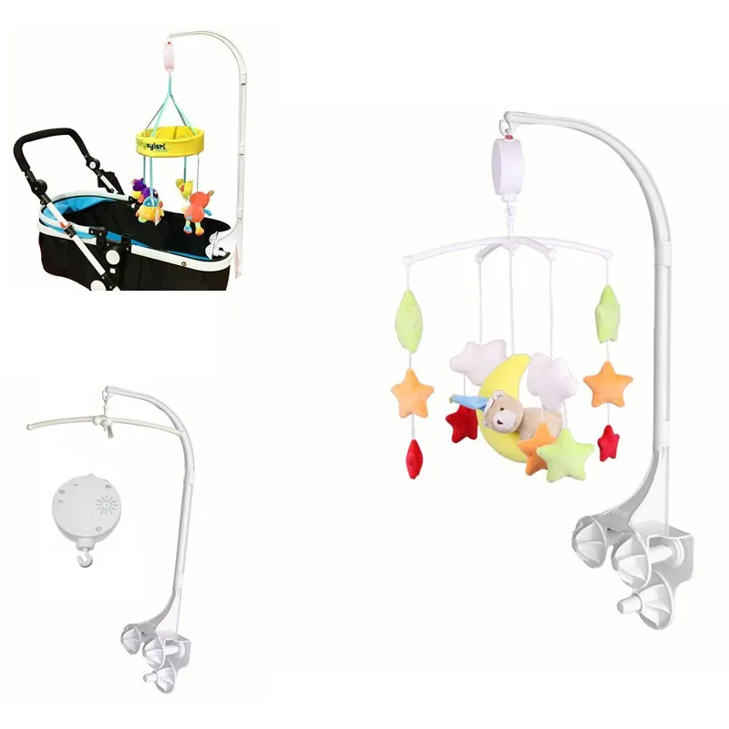 Hochets bébé lit de berceau jouets titulaire nouveau-né cloche berceau support bras support rotatif berceau Mobile bébé jouet 0-12 mois nouveau-né boîte à musique