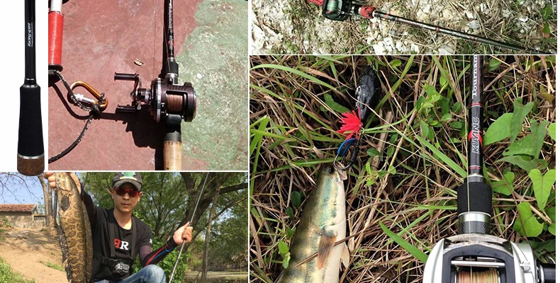pesca ação rápida média pólo peixe para snakehead