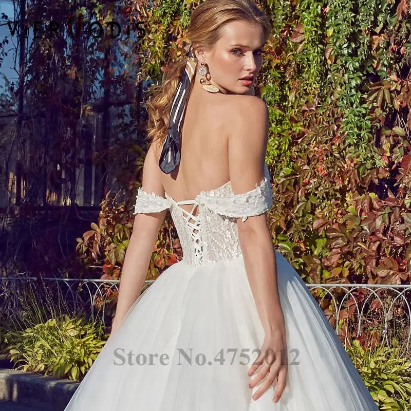 Свадебное платье с коротким рукавом и низким вырезом на спине Vestidos De Noivas Элегантное свадебное платье без бретелек с аппликациями бальное
