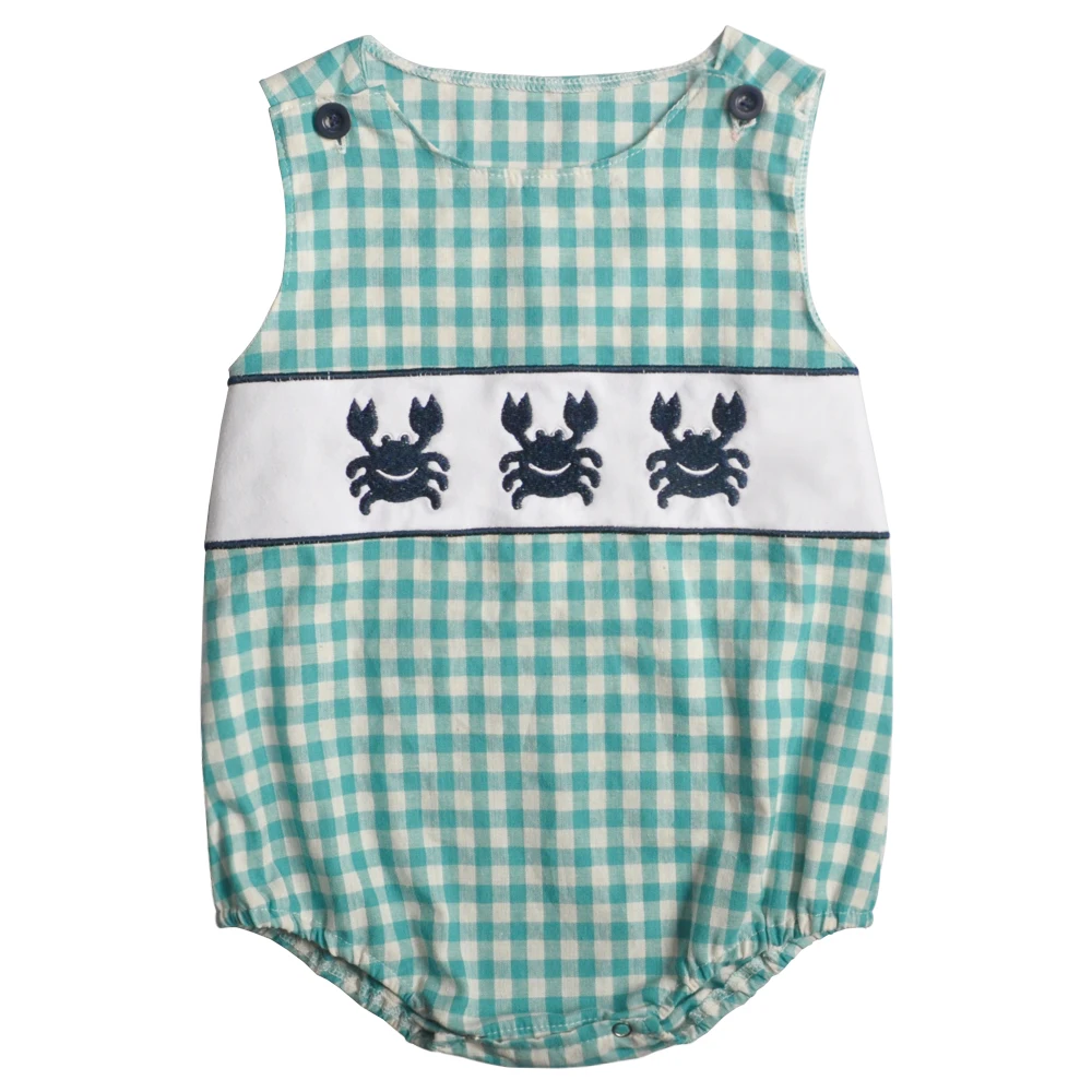 

baby girl clothes bodysuit baby Cotton Fabric Crab Pattern Boutique Baby body Boy Clothes baby clothes summer GPF903-545